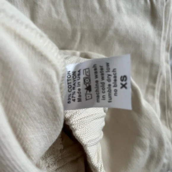 Black Crane Carpenter Pants - Cream - XS NWOT - Picture 8 of 10